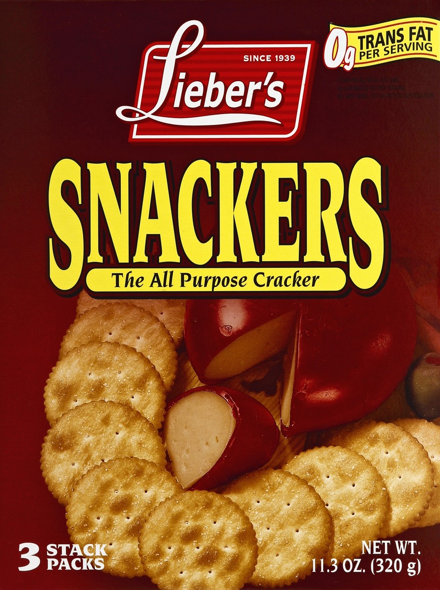 slide 2 of 5, Lieber's Liebers Snackers Crackers - 12 Oz, 11.3 oz