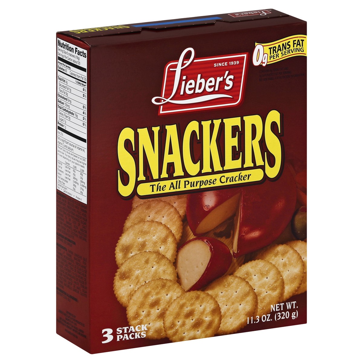 slide 4 of 5, Lieber's Liebers Snackers Crackers - 12 Oz, 11.3 oz