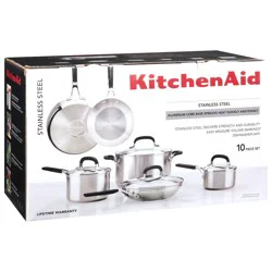 KitchenAid Stainless Steel Cookware Set 10 pc
