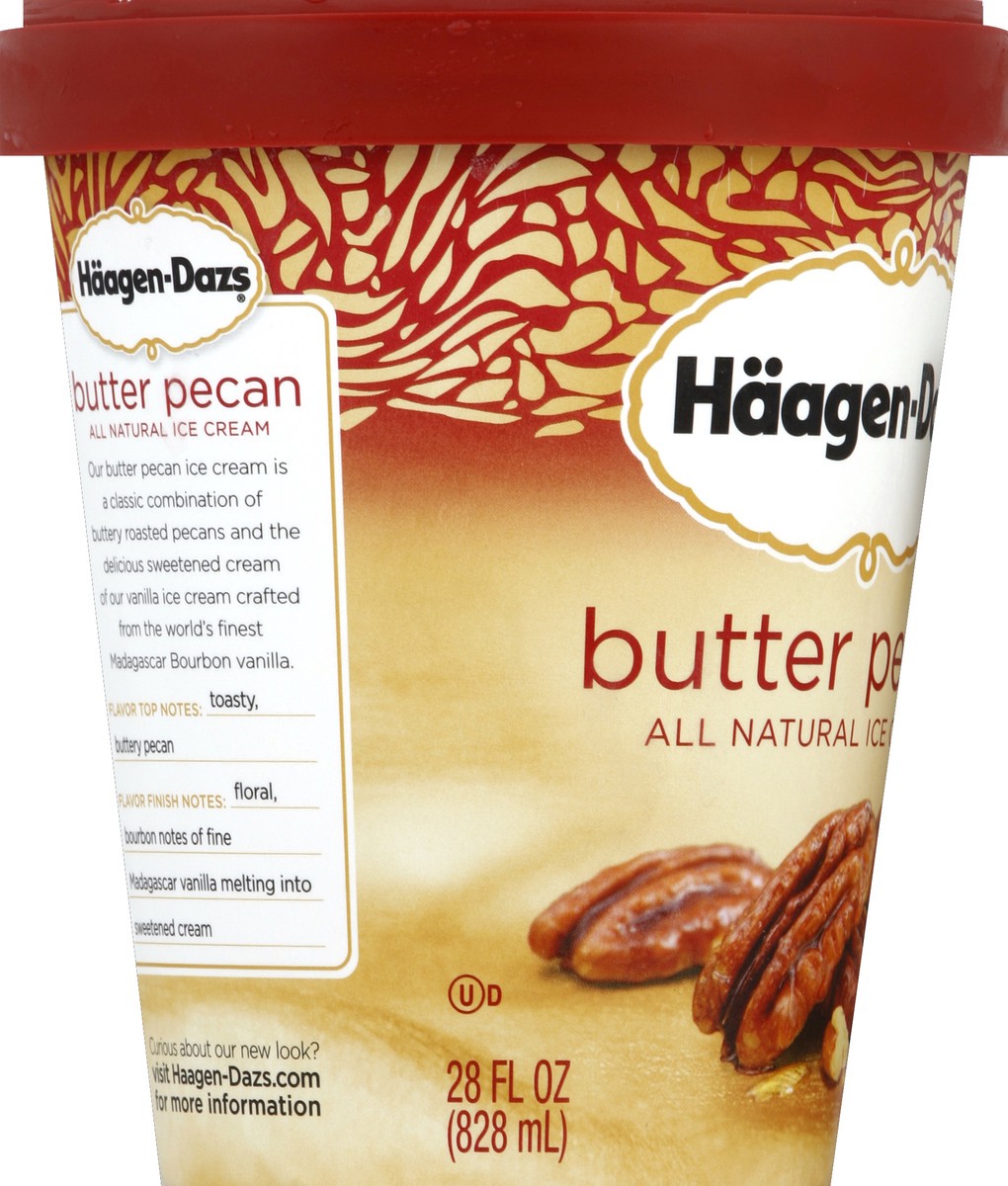 slide 3 of 6, Häagen-Dazs Ice Cream, Butter Pecan, 28 oz