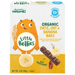 Little Bellies Organic Date, Oat & Banana Bars - 3 oz, 5 Bars