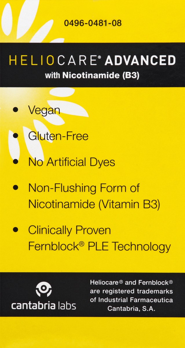 slide 6 of 6, HelioCare Advanced with Nicotinamide (B3) 120 ea, 120 ct