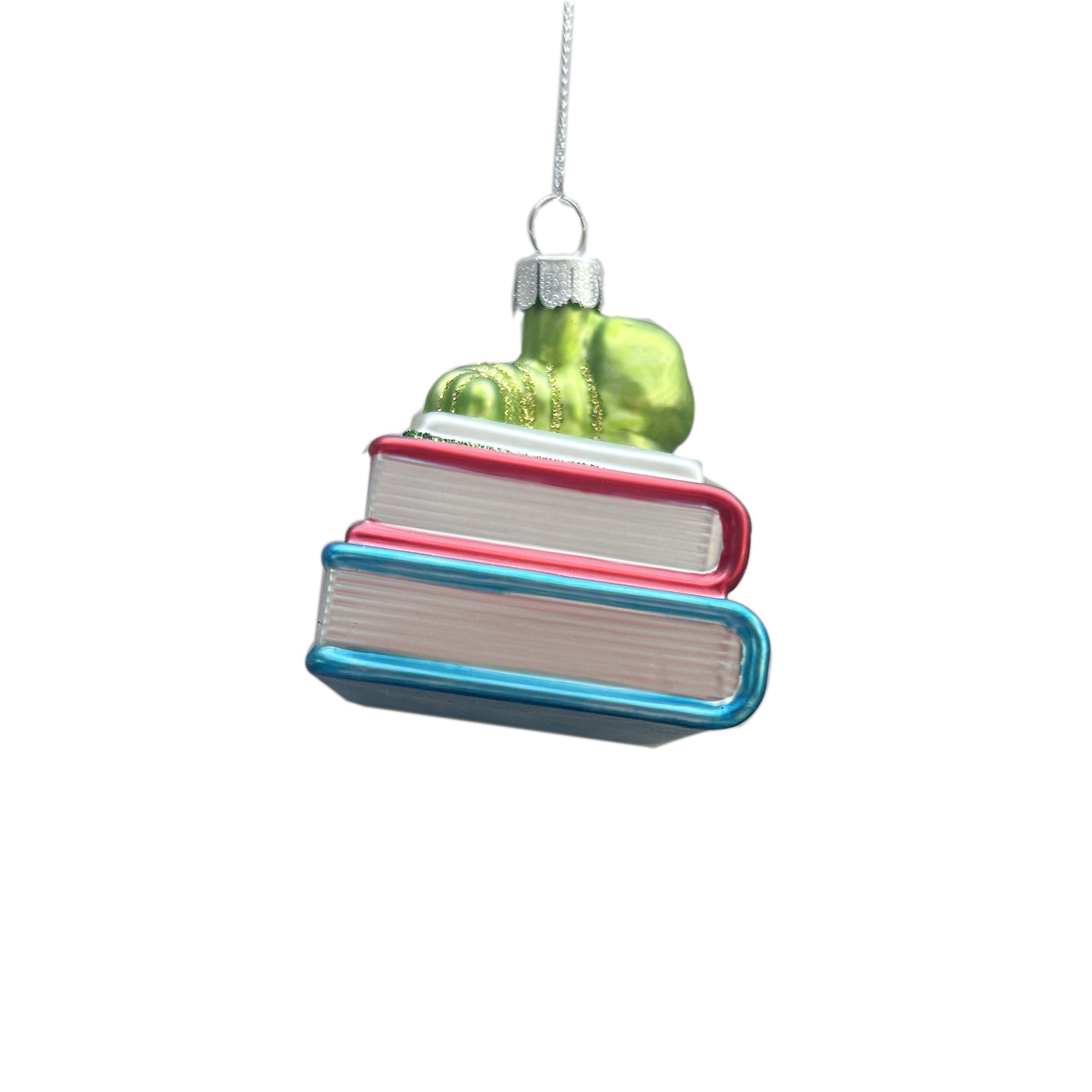 slide 2 of 3, 3" Bookwork Glass Ornament By Ashland, 3 in