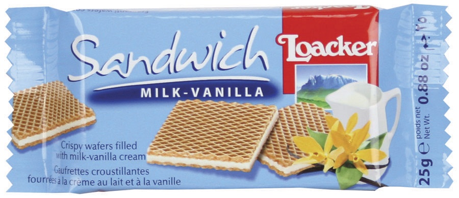 slide 1 of 1, Loacker Wafer Bar Vanilla, 1.06 oz