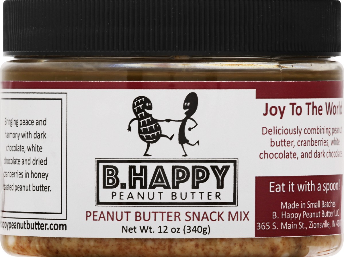 slide 8 of 9, B. Happy Joy To The World Peanut Butter Snack Mix 12 oz, 12 oz