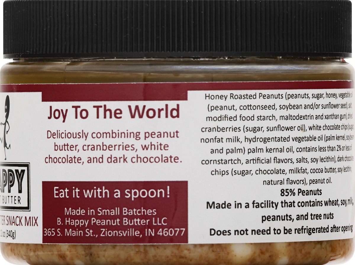 slide 9 of 9, B. Happy Joy To The World Peanut Butter Snack Mix 12 oz, 12 oz