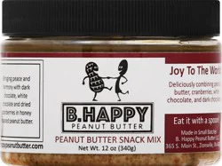 B. Happy Joy To The World Peanut Butter Snack Mix 12 oz