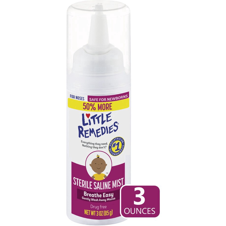 slide 108 of 125, Little Remedies Saline Nasal Mist for Babies Stuffy Noses - 3 fl oz, 3 fl oz