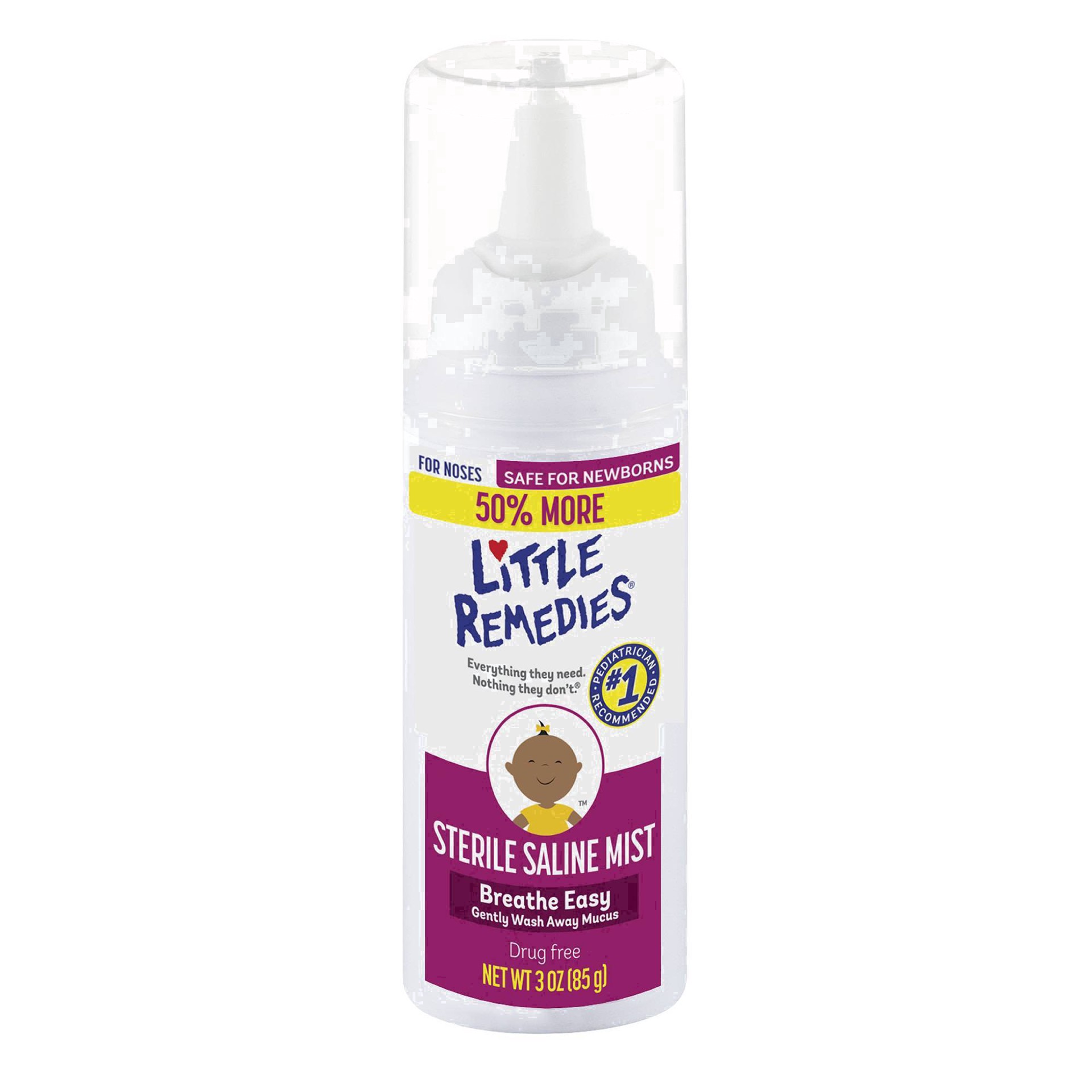 slide 80 of 125, Little Remedies Saline Nasal Mist for Babies Stuffy Noses - 3 fl oz, 3 fl oz