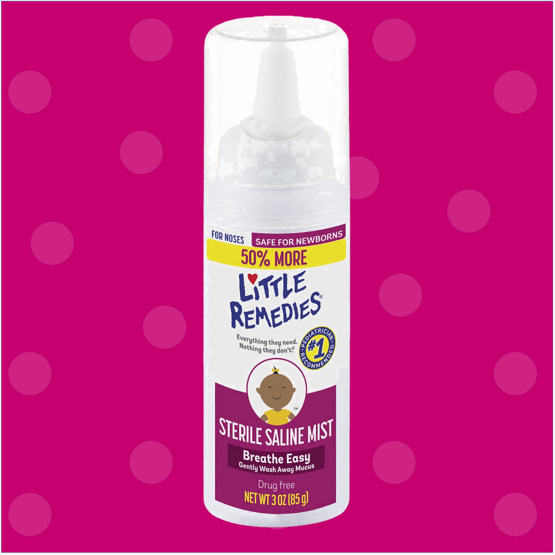 slide 81 of 125, Little Remedies Saline Nasal Mist for Babies Stuffy Noses - 3 fl oz, 3 fl oz