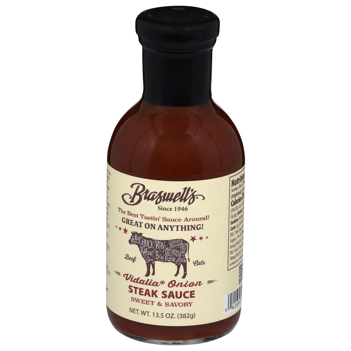 slide 3 of 4, Braswell's Vidalia Onion Steak Sauce 13.5 oz, 13.5 oz