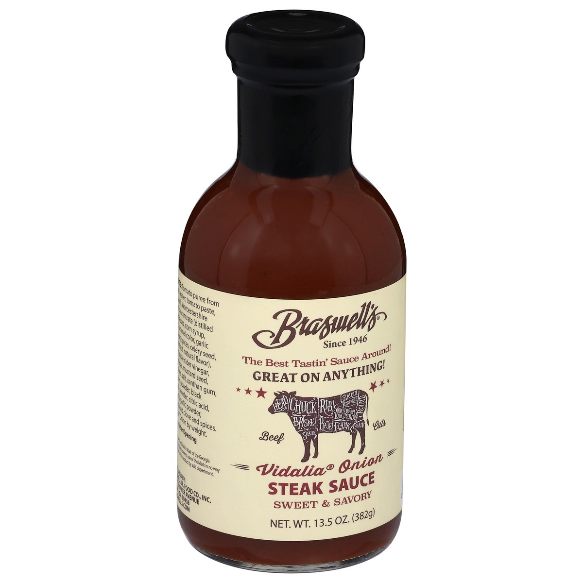 slide 2 of 4, Braswell's Vidalia Onion Steak Sauce 13.5 oz, 13.5 oz