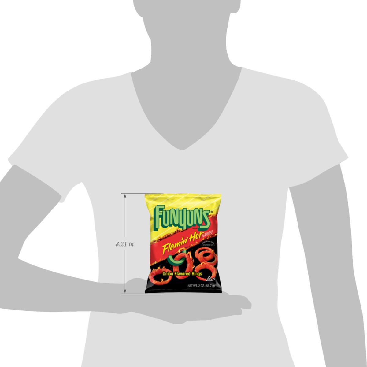 slide 9 of 9, Funyuns Onion Flavored Rings Flamin' Hot Flavored 2 Oz, 2 oz