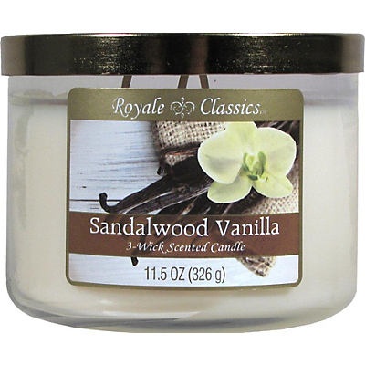 slide 1 of 1, Candle-Lite Royal ClassicsFilled Jar Candle, Sandalwood Vanilla, 11.5 oz