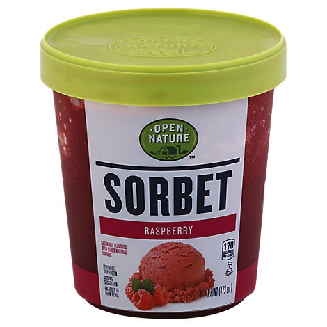 slide 1 of 1, Open Nature Sorbet Raspberry, 1 pint