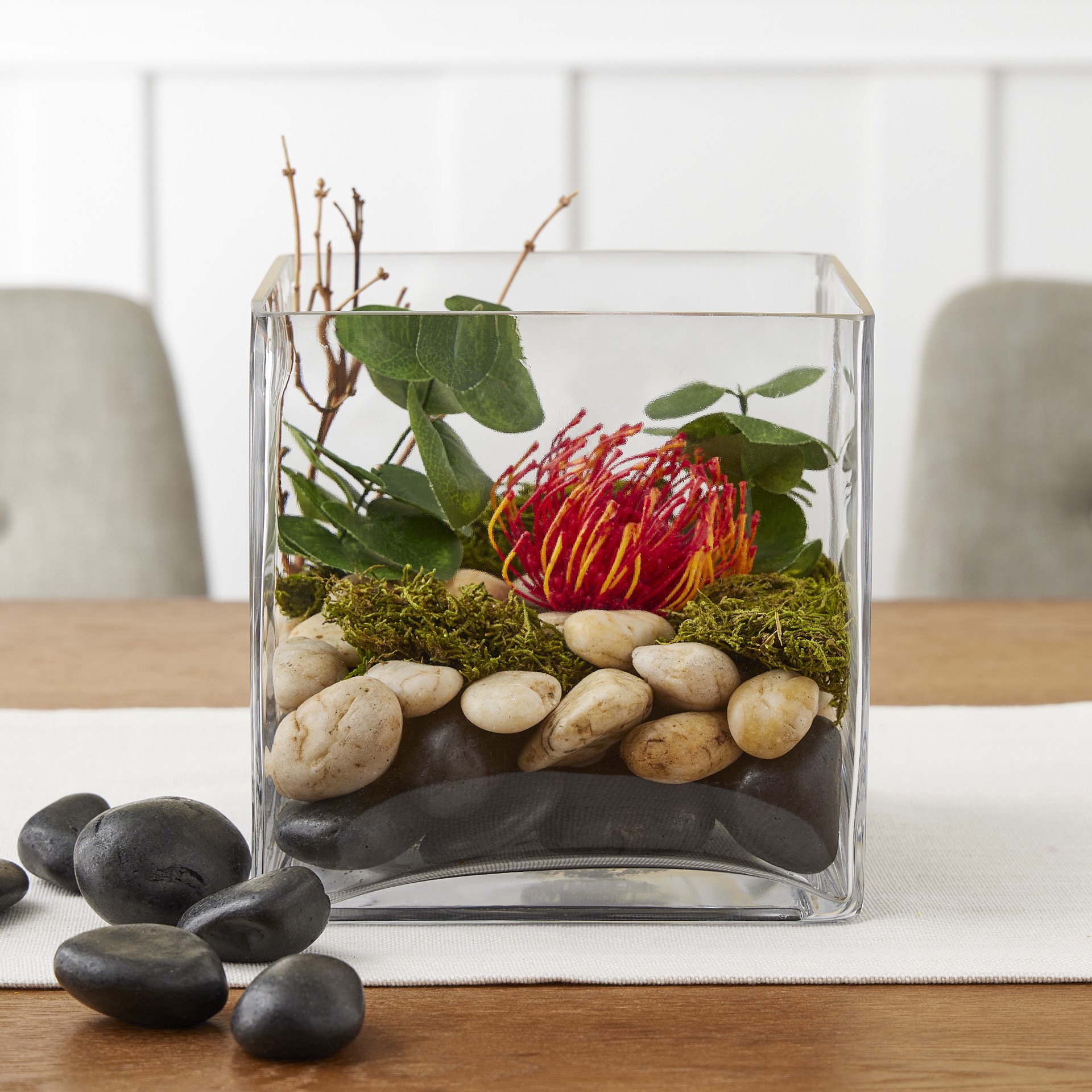 slide 2 of 2, 7" Square Vase By Ashland, 7 in