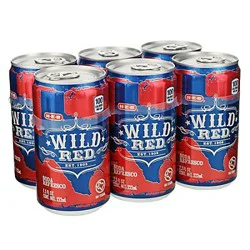 H-E-B Wild Red Soda 6 pk Mini Cans