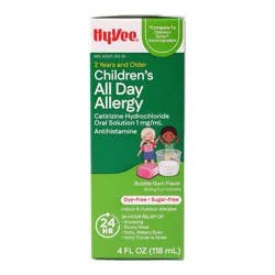Hy-Vee Children's All Day Allergy Bubble Gum Flavor