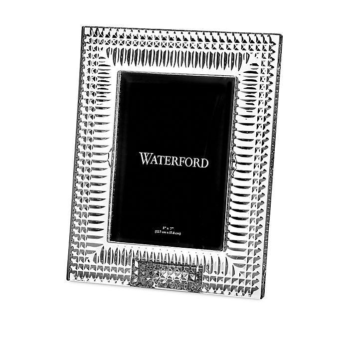 slide 1 of 2, Waterford Lismore Diamond Picture Frame, 5 in x 7 in