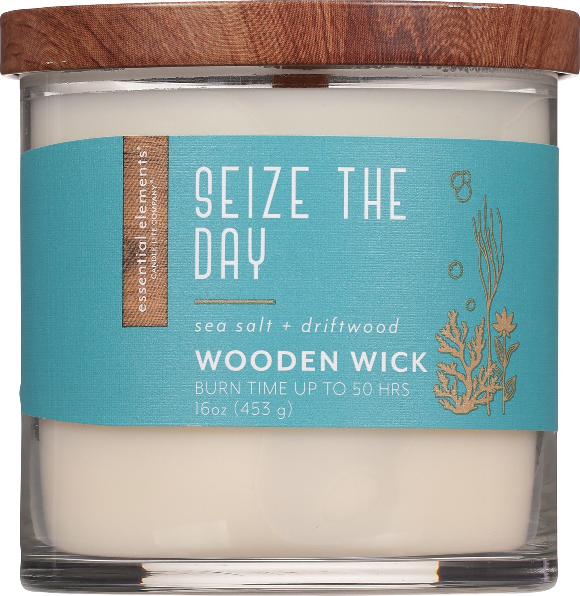 slide 7 of 9, Candle Lite Essential Elements Seize The Day Wooden Wick Candle 16Oz, 1 ct