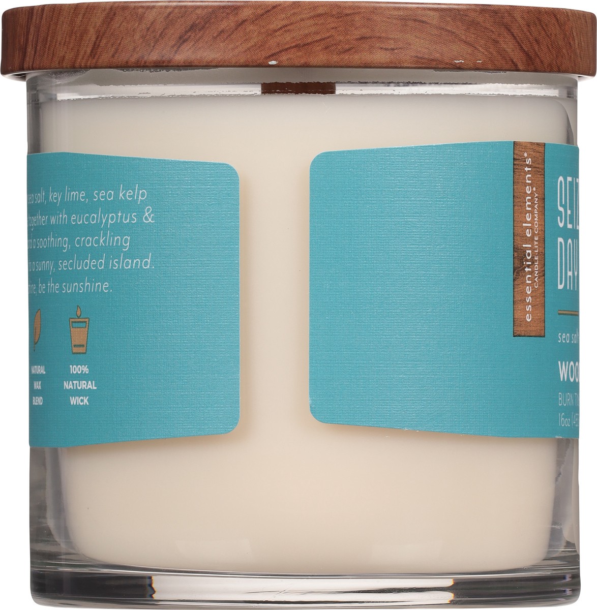 slide 8 of 9, Candle Lite Essential Elements Seize The Day Wooden Wick Candle 16Oz, 1 ct