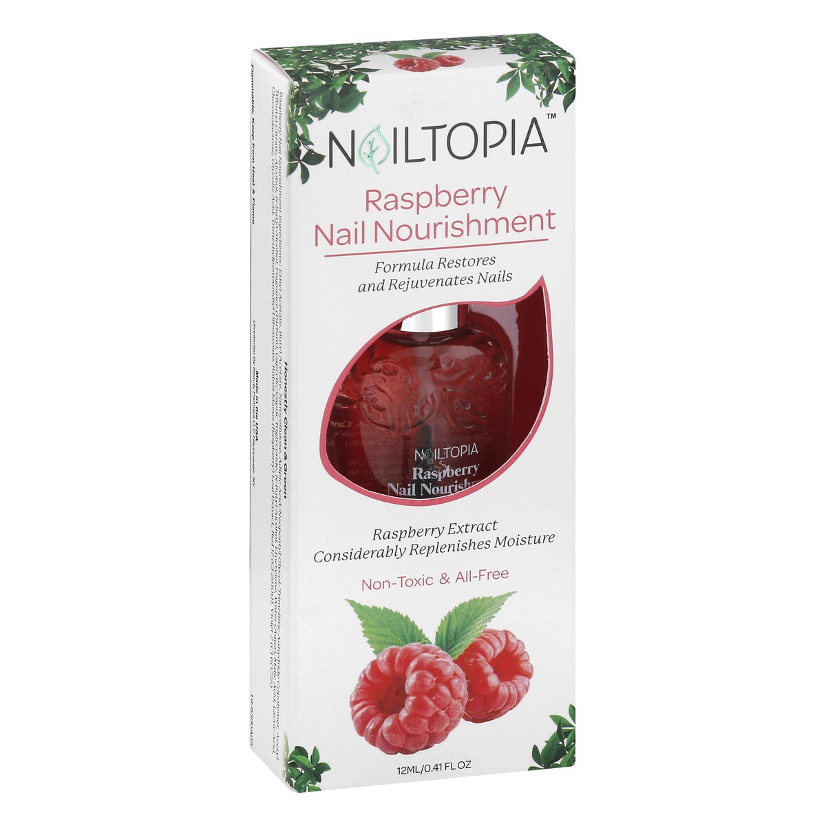 slide 8 of 12, Nailtopia Raspberry Nail Nourishment 12 ml, 12 ml