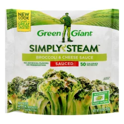 Green Giant Simply Steam Sauced Broccoli & Cheese Sauce 10 oz