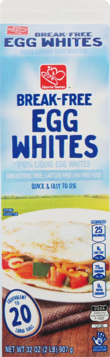 slide 5 of 9, Harris Teeter 100% Liquid Egg Whites, 32 oz