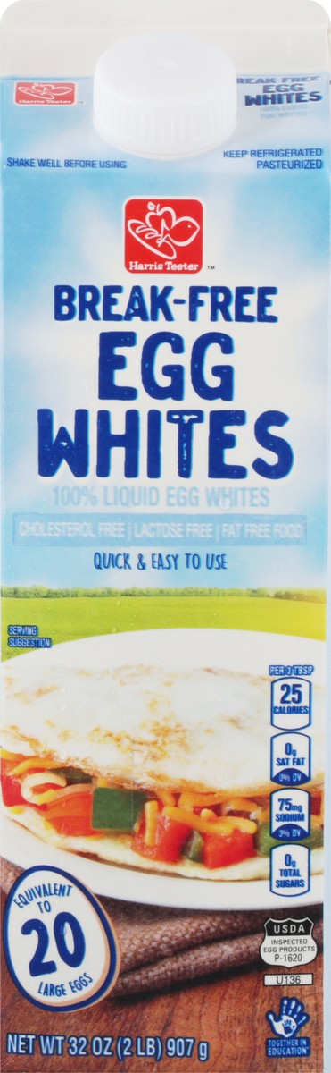 slide 6 of 9, Harris Teeter 100% Liquid Egg Whites, 32 oz