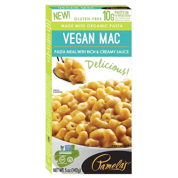 slide 1 of 1, Pamela's Vegan Mac, Gluten-Free, 5 oz