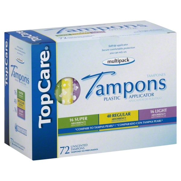 slide 1 of 1, TopCare Multipack Plastic Applicato, 72 ct