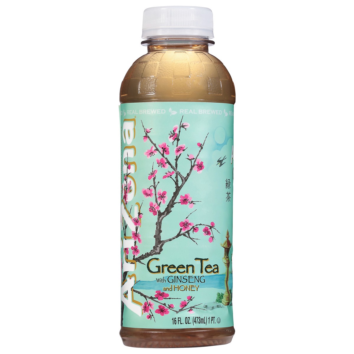 slide 2 of 4, AriZona Green Tea with Ginseng and Honey 16 fl oz, 16 fl oz