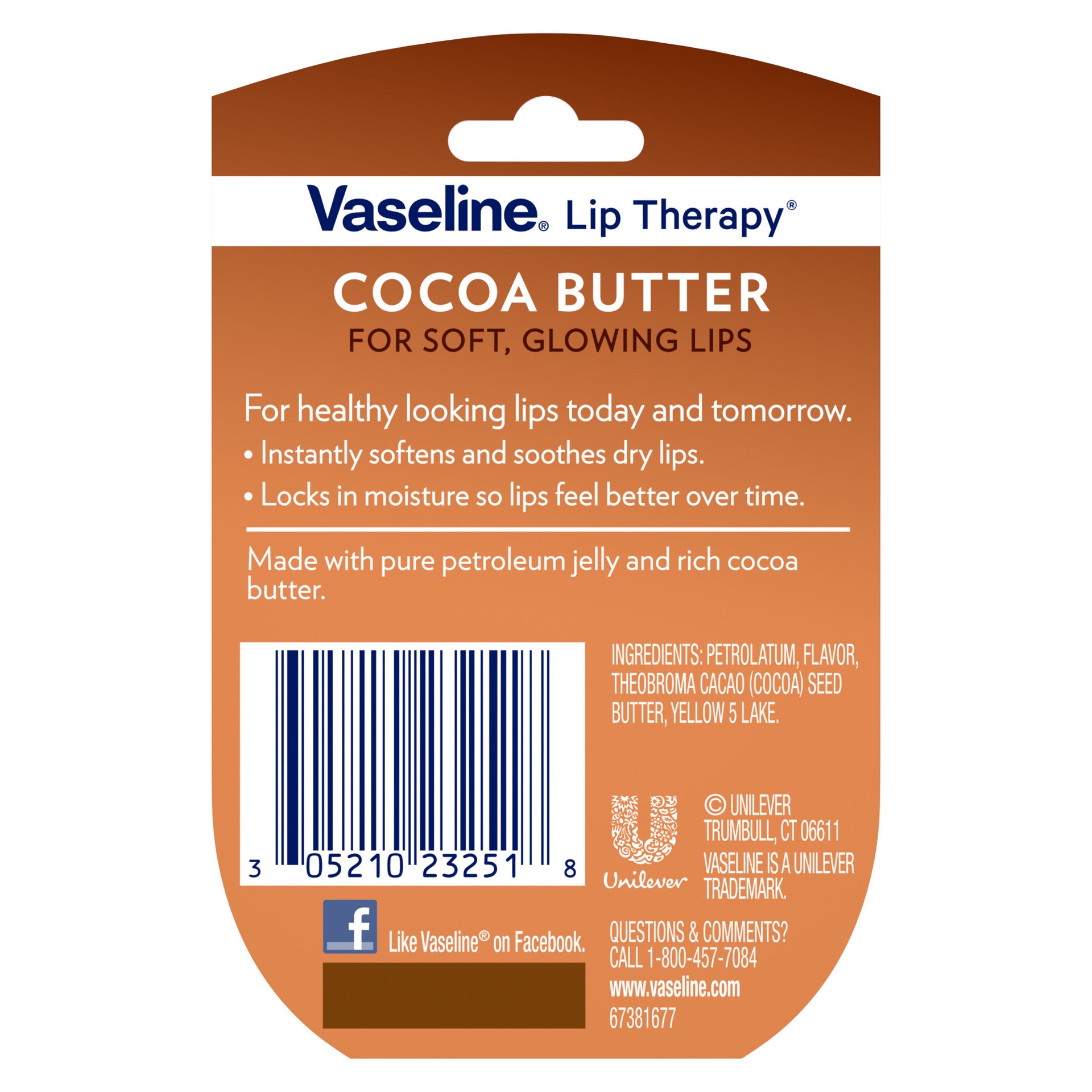 slide 2 of 4, Vaseline Lip Therapy Lip Balm Mini Cocoa Butter, 0.25 oz, 0.25 oz
