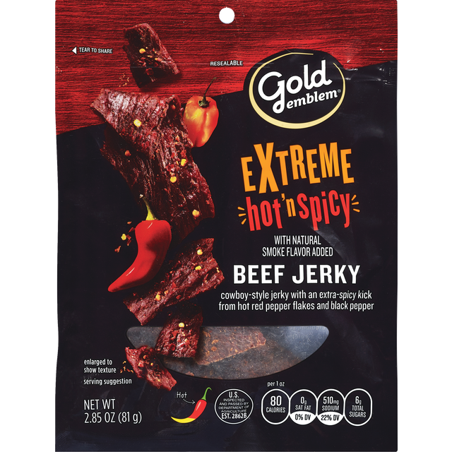 slide 1 of 1, GE Hot And Spicy Beef Jerky, 1 ct