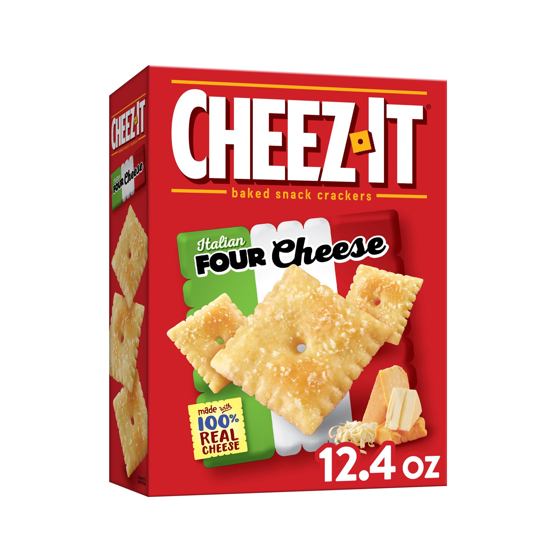 slide 1 of 8, Cheez-It Italian Four Cheese, 12.4 oz