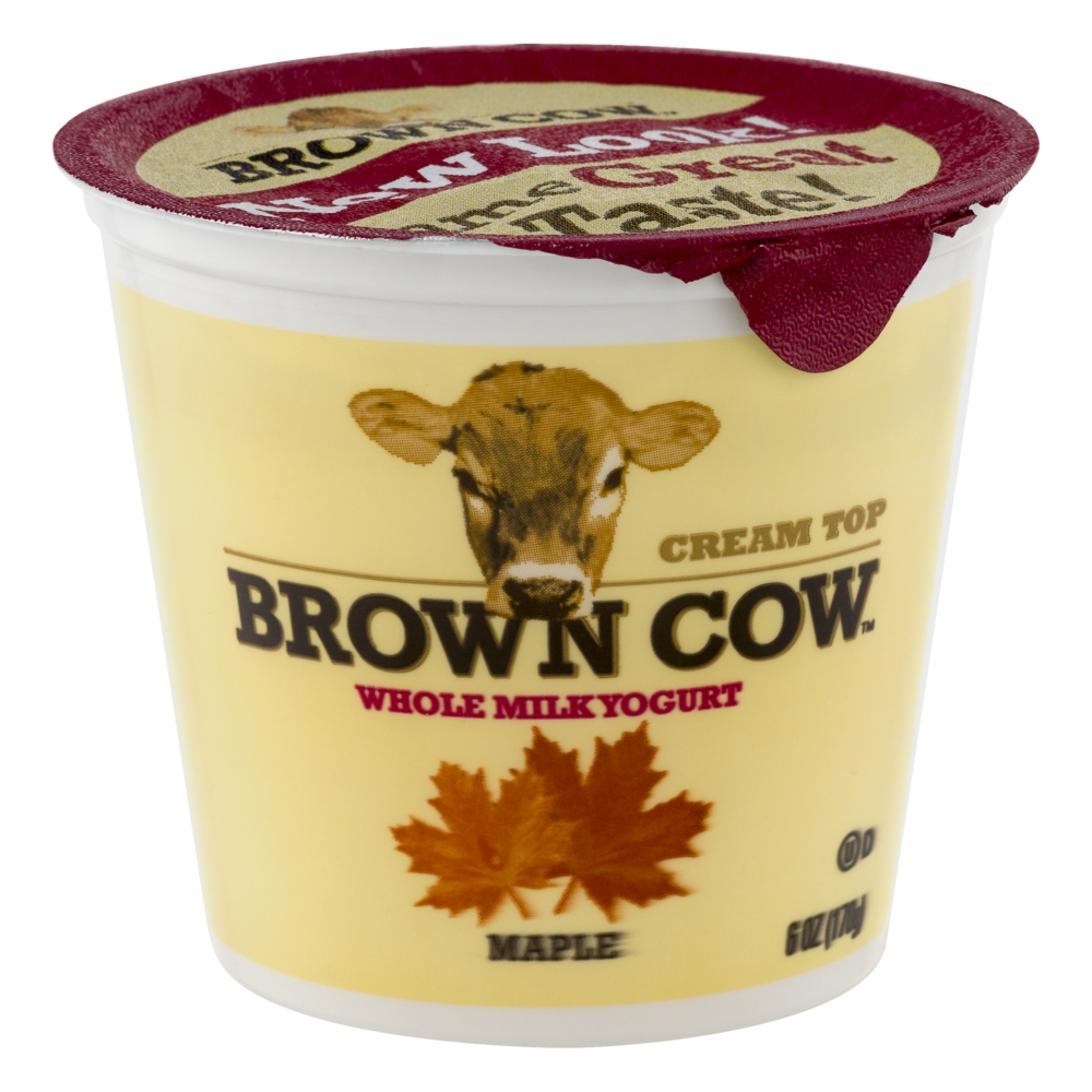 slide 1 of 5, Brown Cow Cream Top Maple Yogurt, 6 oz