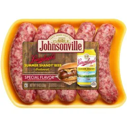 Johnsonville Leinenkugel's Summer Shandy Beer Bratwurst 19 oz