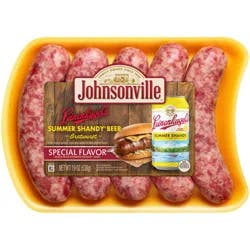 Johnsonville Leinenkugel's Summer Shandy Beer Bratwurst 19 oz