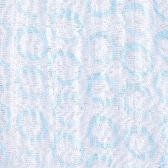 slide 5 of 5, HALO SleepSack Newborn Circles Muslin Cotton Swaddle - Blue, 1 ct