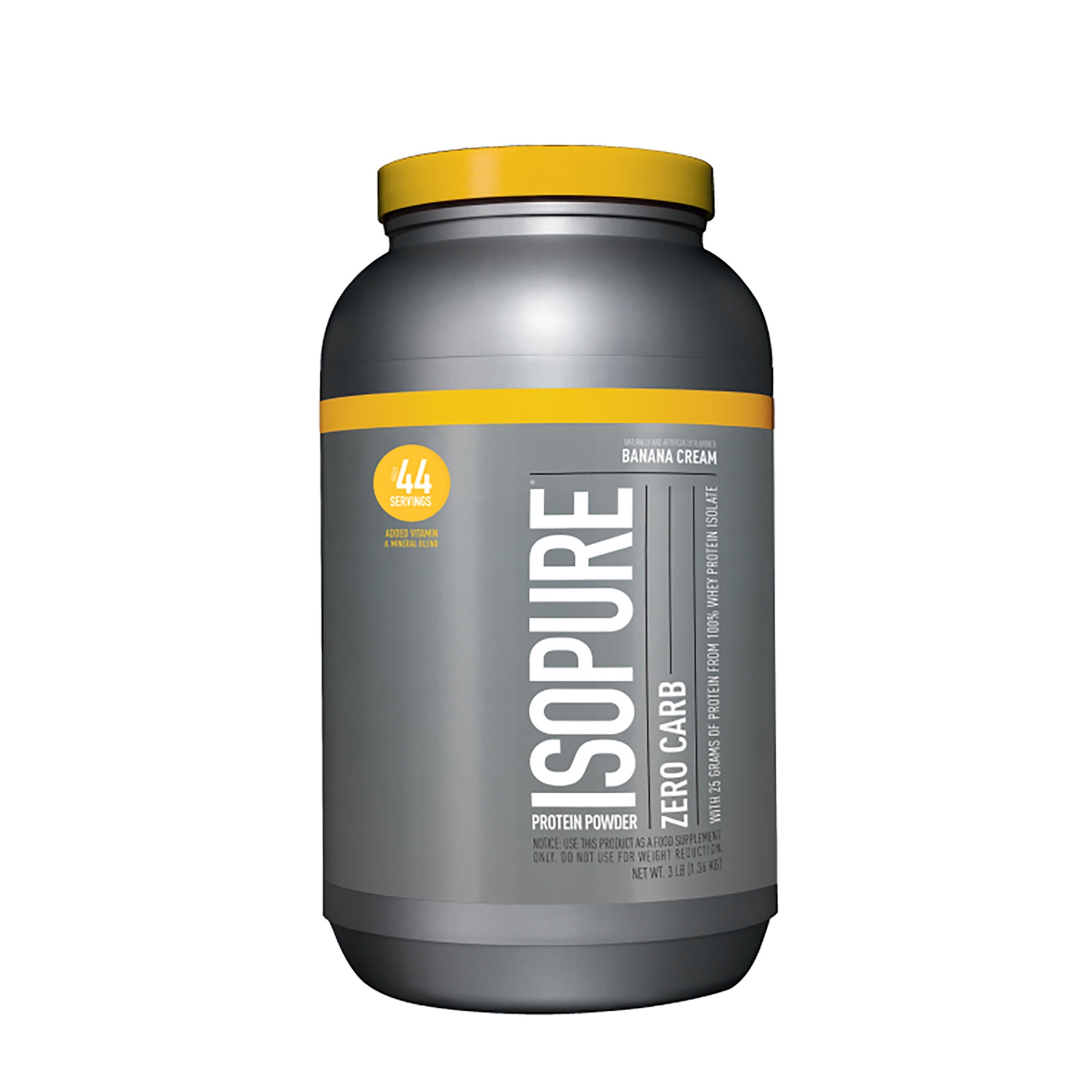 slide 1 of 1, Isopure Zero Carb - Banana Cream, 3 lb