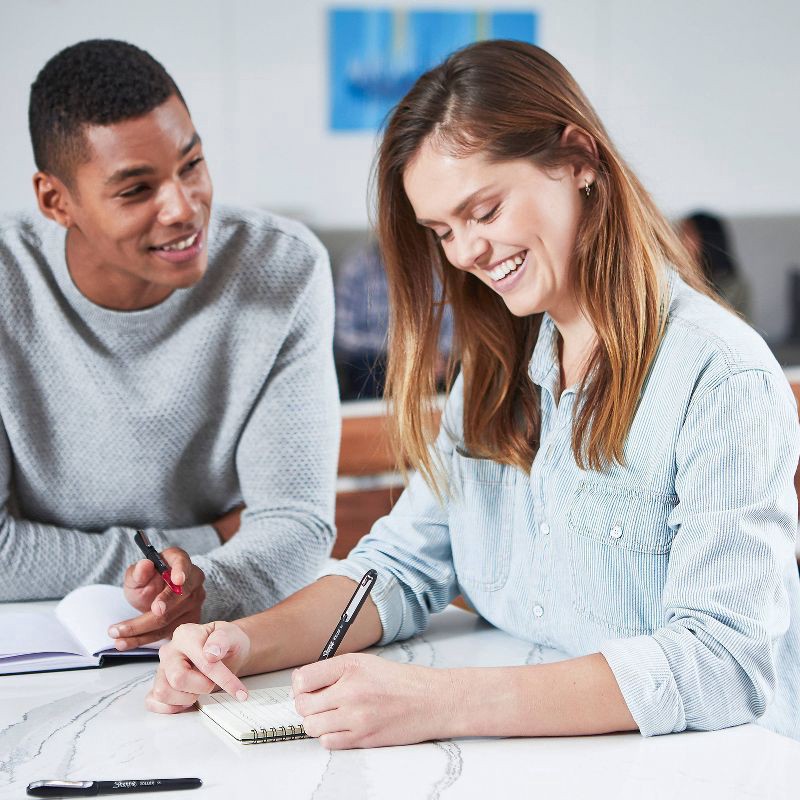 slide 3 of 8, Sharpie Roller 4pk Rollerball Gel Pens 0.7mm Black Ink, 4 ct