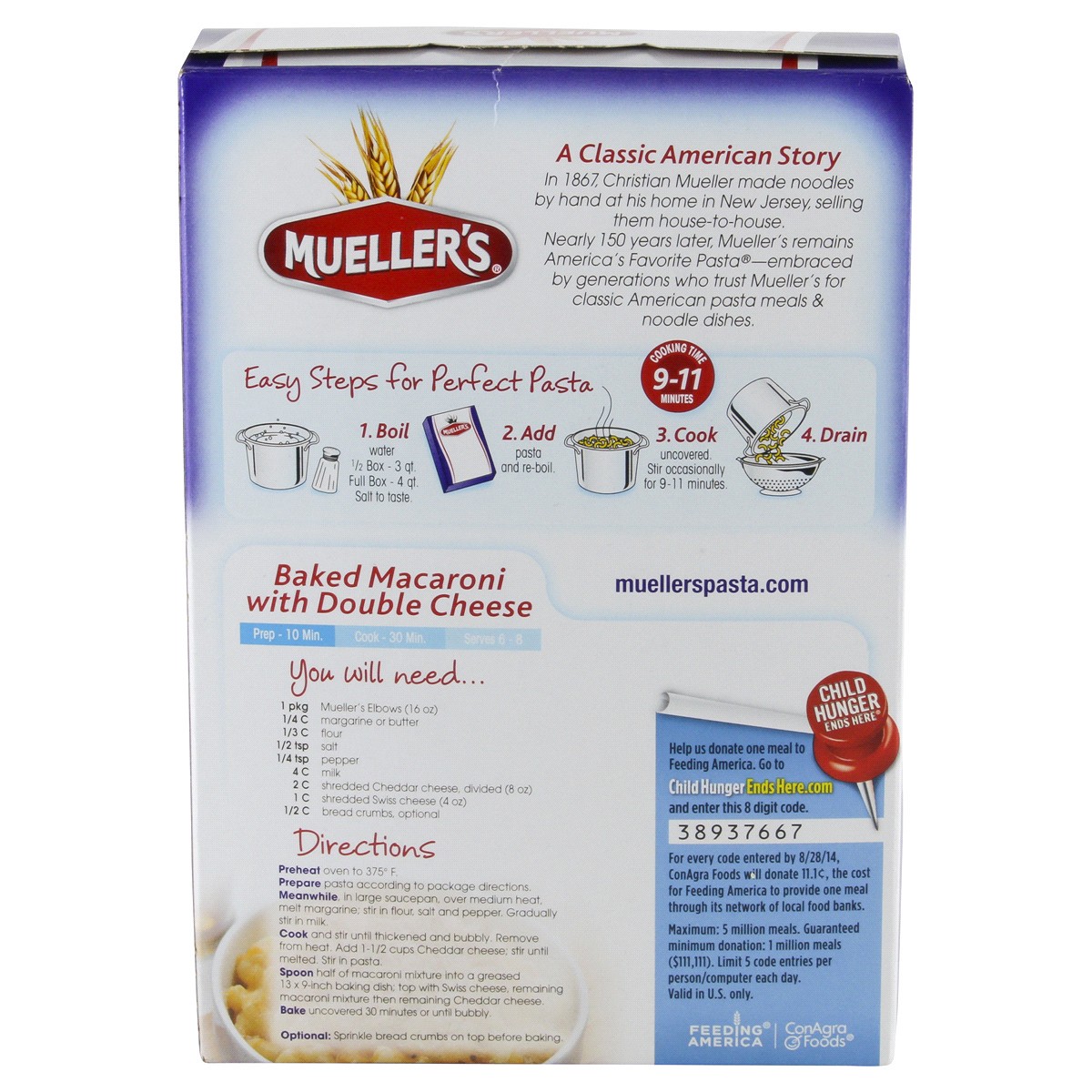 slide 3 of 5, Mueller's Elbows 16 oz, 16 oz