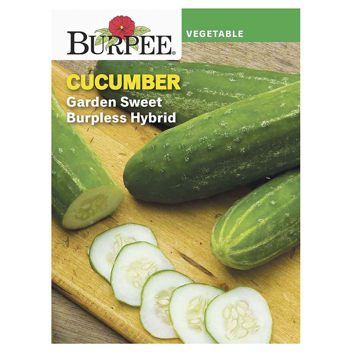 slide 1 of 5, Burpee Cucumber Garden Sweet Burpless Hybrid Seeds, 1 ct