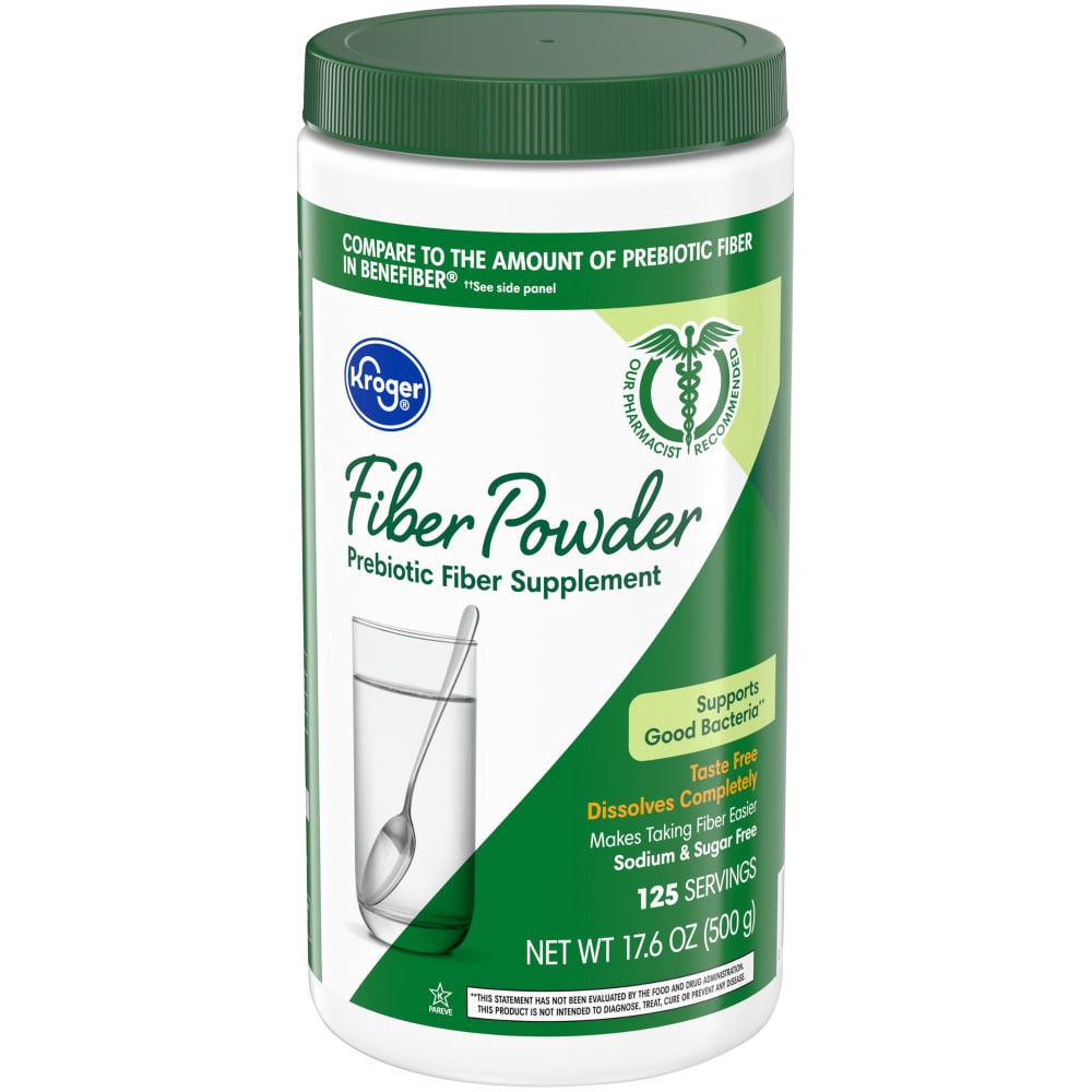 slide 2 of 3, Kroger Fiber Powder, 16.7 oz