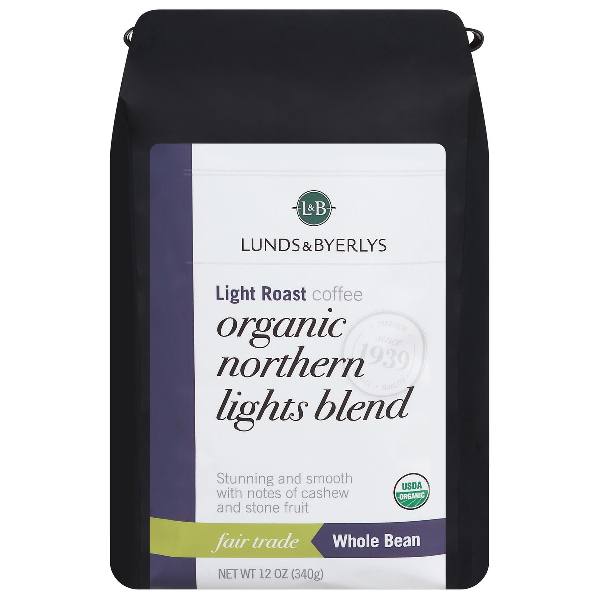 slide 1 of 9, Lunds & Byerlys Organic Light Roast Whole Bean Northern Lights Blend Coffee 12 oz, 12 oz