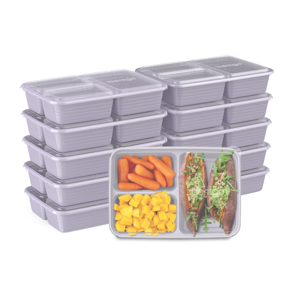 slide 6 of 6, Bentgo Meal Prep Compartments - Lilac, 1 ct