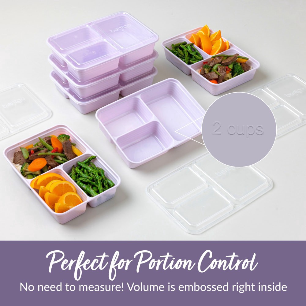 slide 5 of 6, Bentgo Meal Prep Compartments - Lilac, 1 ct