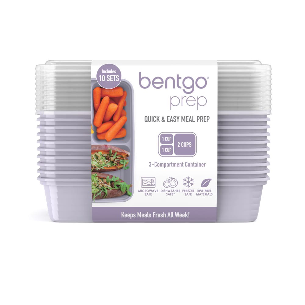 slide 1 of 6, Bentgo Meal Prep Compartments - Lilac, 1 ct
