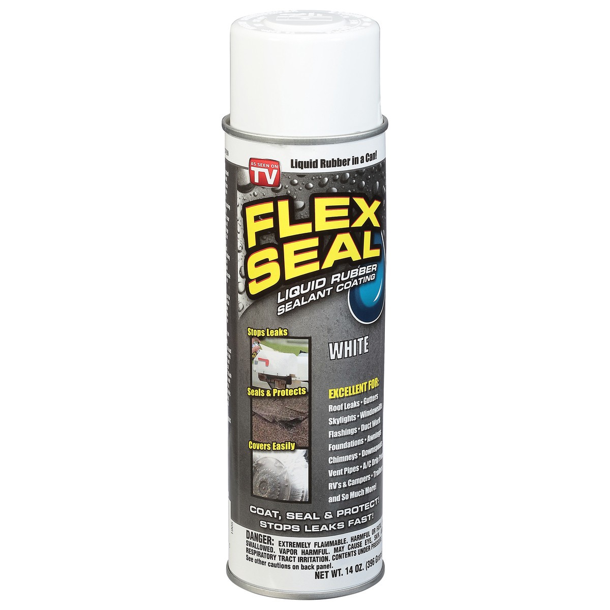 slide 2 of 9, As Seen on TV Flex Seal Liquid Rubber Sealant White, 14 oz