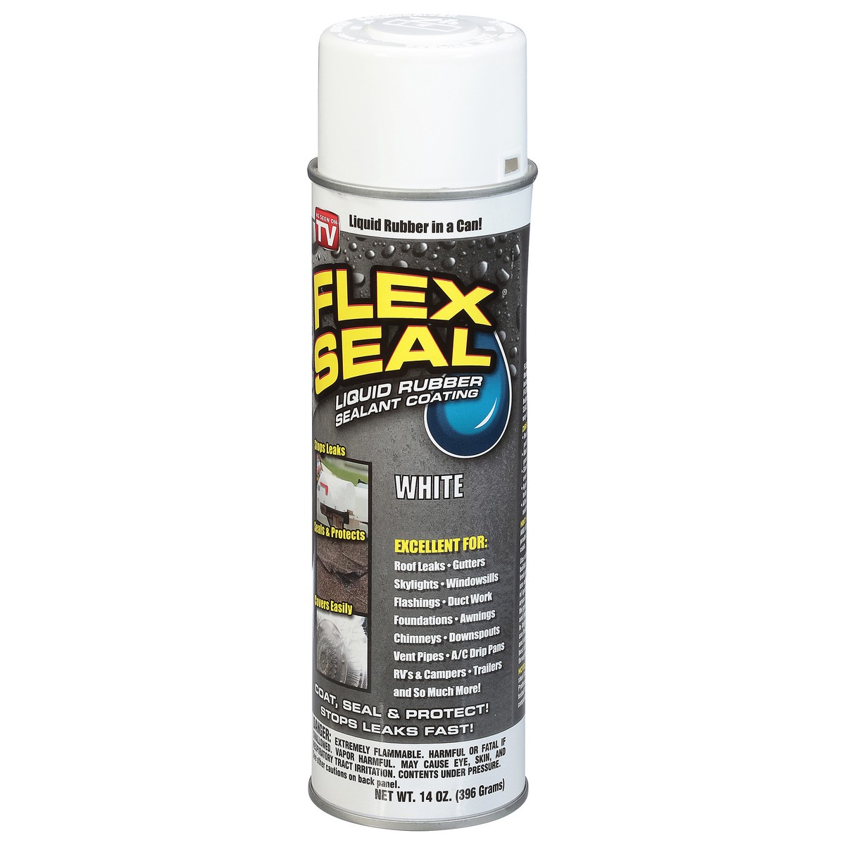 slide 3 of 9, As Seen on TV Flex Seal Liquid Rubber Sealant White, 14 oz